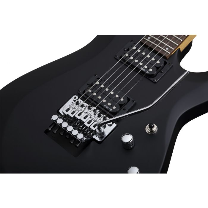 Schecter C-6 Deluxe With Floyd Rose Trem Electric Guitar Satin Black