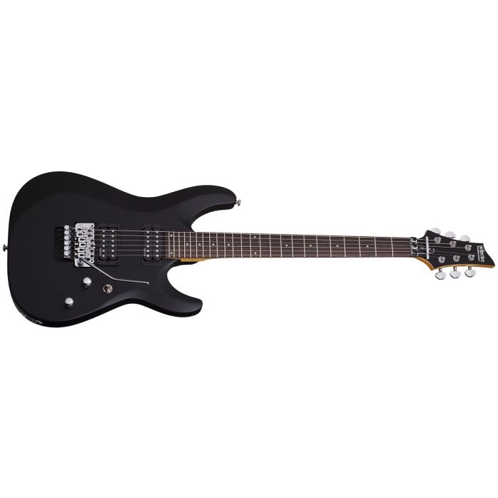 Schecter C-6 Deluxe With Floyd Rose Trem Electric Guitar Satin Black
