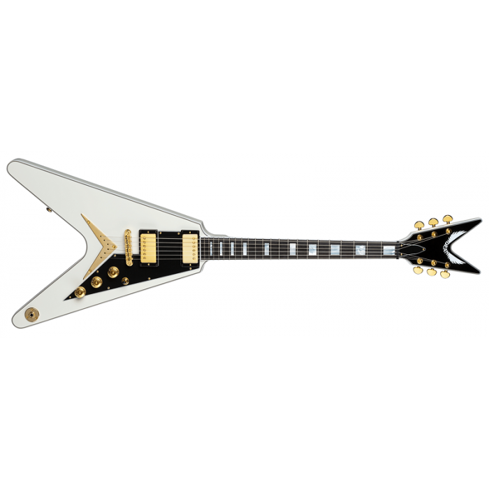 Dean CMV VWH Christian Martucci V Electric Guitar. Vintage White