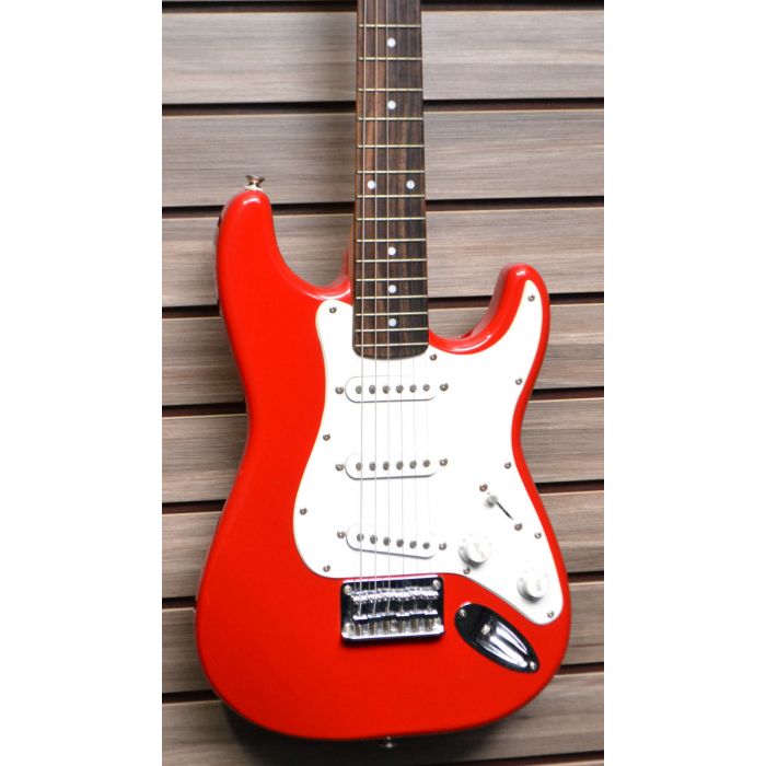 Squier Fender Squire Mini Stratocaster Rosewood Board 2006 Fiesta Red. With Soft Case. SN8746