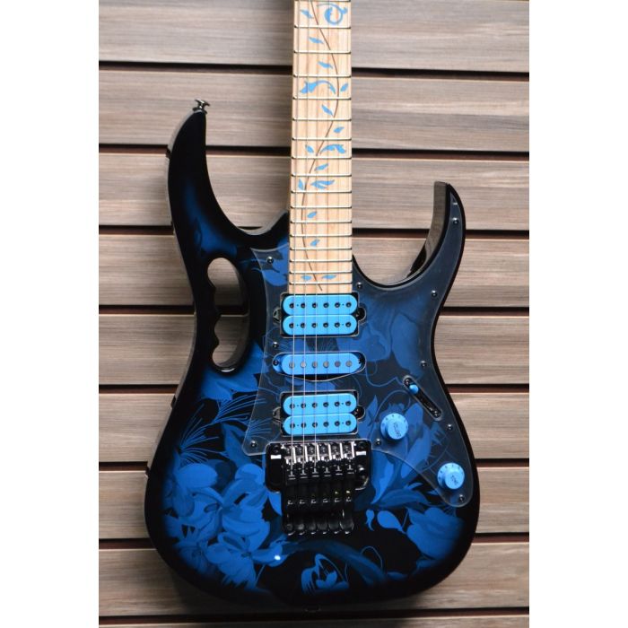 Ibanez JEM77PBFP Steve Vai Signature JEM Premium Series Electric Guitar Blue Floral TGF11