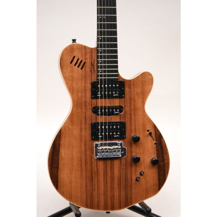 Godin xtSA Synth Access Electric Guitar Natural Koa