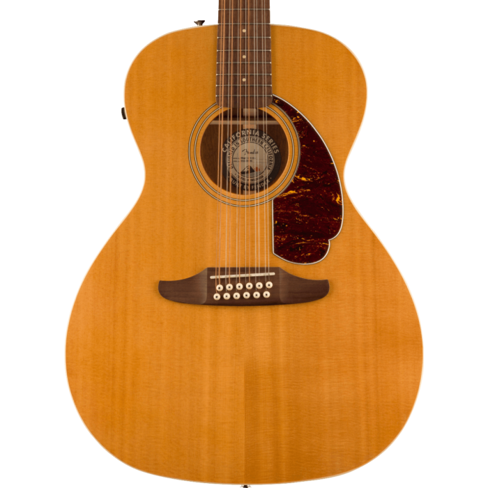 Fender Villager 12 String Acoustic Guitar. Walnut Fingerboard Tortoiseshell Pickguard Aged Natural