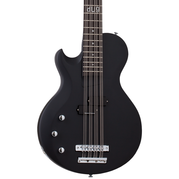 Schecter dUg Pinnick DP 12 Electric Guitar. Left Handed Satin Black