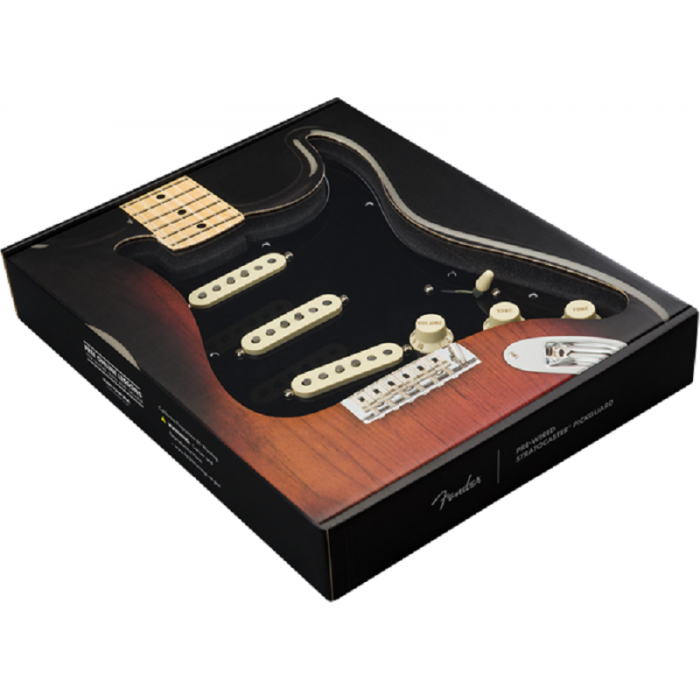 Fender Pre-Wired Strat Pickguard, Custom Shop Fat 50's SSS