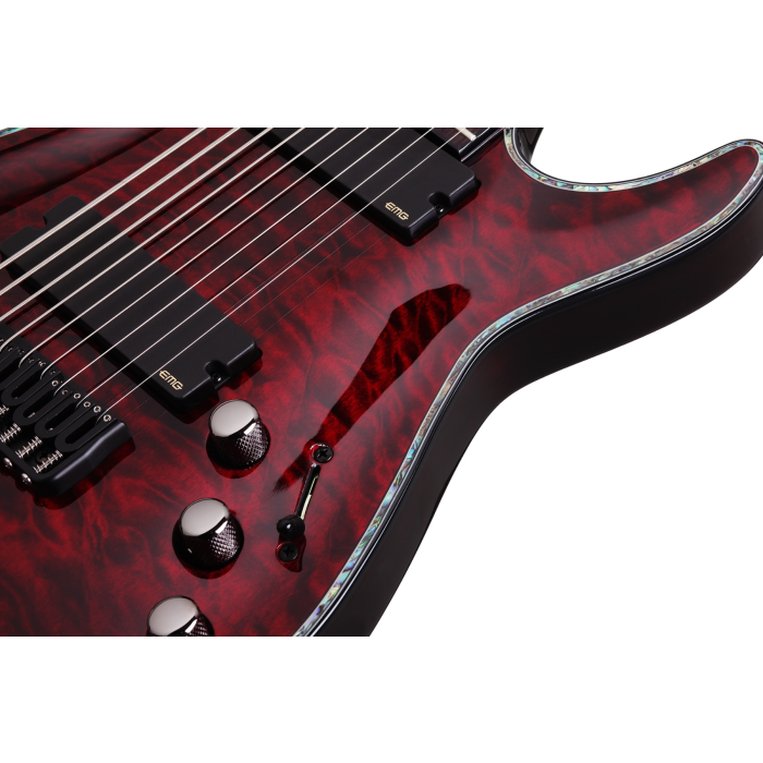 Schecter Hellraiser C-9 Electric Guitar. Black Cherry