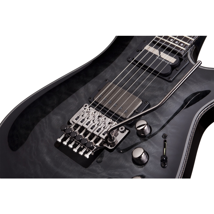 Schecter Hellraiser Hybrid C-1 FR S Electric Guitar. Trans Black