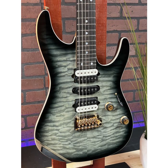 Ibanez AZ Premium Series AZ47P1QM Electric Guitar Black Ice Burst TGF11