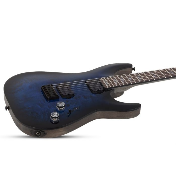 Schecter Omen Elite 6 Electric Guitar See Thru Blue Burst