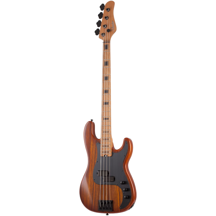 Schecter P-4 Exotic Zebrawood 4-String Electric Bass Fade