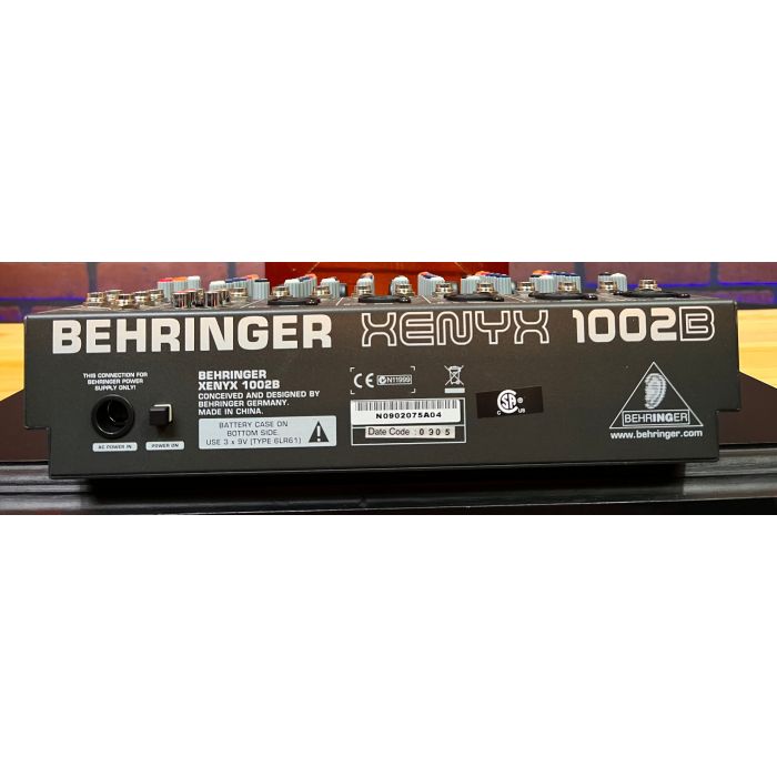 Behringer Xenyx 1002B 10-Input Mixer with Optional Battery Powered  Operation. Includes Rack Mount Ears SN9248