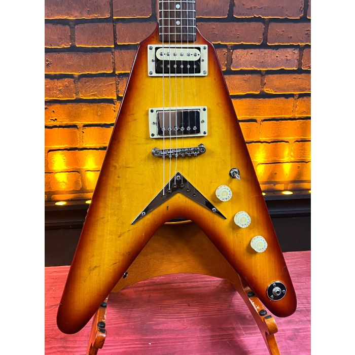 Dean V X Flying V 2008 Sunburst Electric Guitar w Mods SN0106