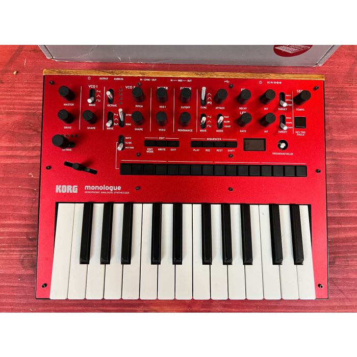 KORG MONOLOGUE -Limited Edition Red- Analog Synthesizer Keyboard w/ MIDI  SN0718