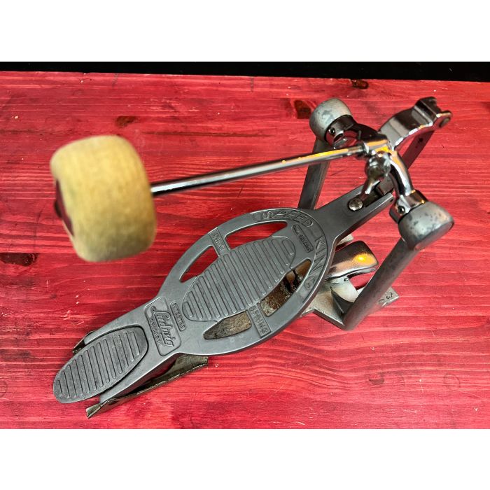 Ludwig Speed King Bass Drum Pedal Twin Spring OG Beater Vintage 60s Chicago USA SN0726