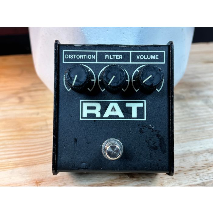 ProCo RAT Pedal, RARE 80's GLOW IN THE DARK W/ LM308 CHIP and Red LED  1986!!!SN6923