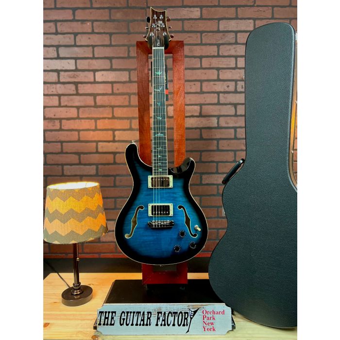 PRS SE Hollowbody II Piezo Electric Guitar Peacock Blue