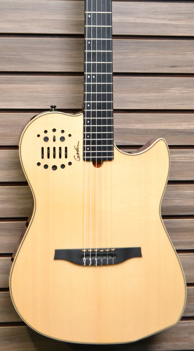 Godin Multiac Nylon String SA Electric Guitar Natural High Gloss TGF11