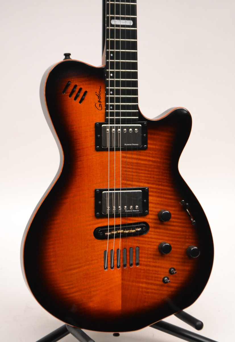 Godin LGXSA AA Flamed Maple Top Electric Guitar Cognac Burst eBay