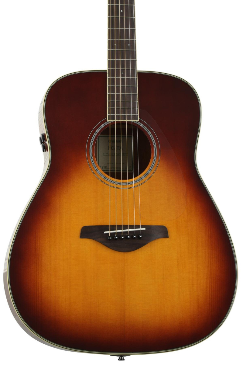Yamaha FGTA BS Transacoustic AcousticElectric Guitar Brown Sunburst