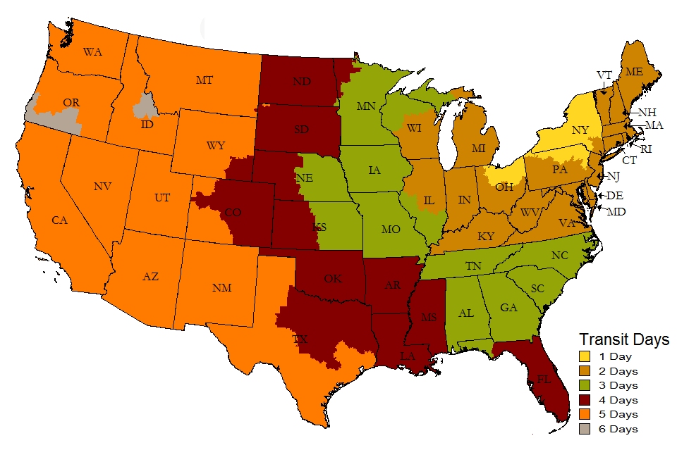 Transit time. Shipment Map. Shipping Map.